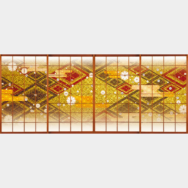 白小花 金【障子紙】