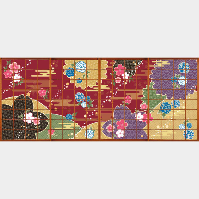 桜牡丹 赤銅【障子紙】