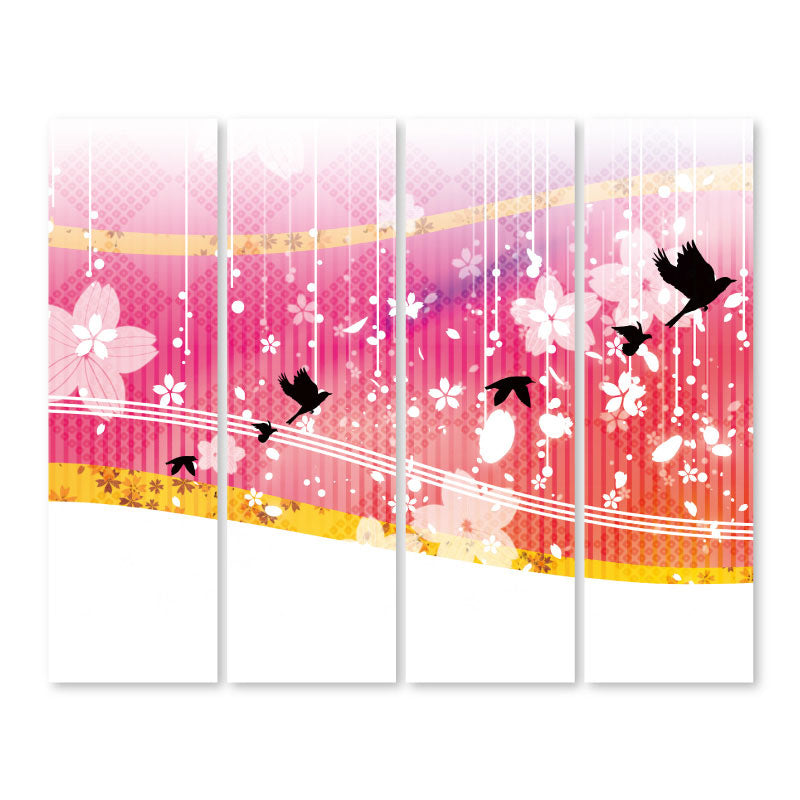 花鳥風月 ピンク【衝立】