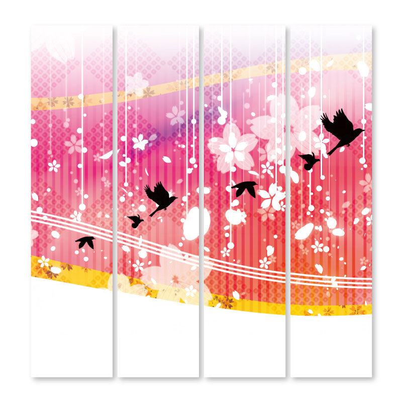 花鳥風月 ピンク【衝立】