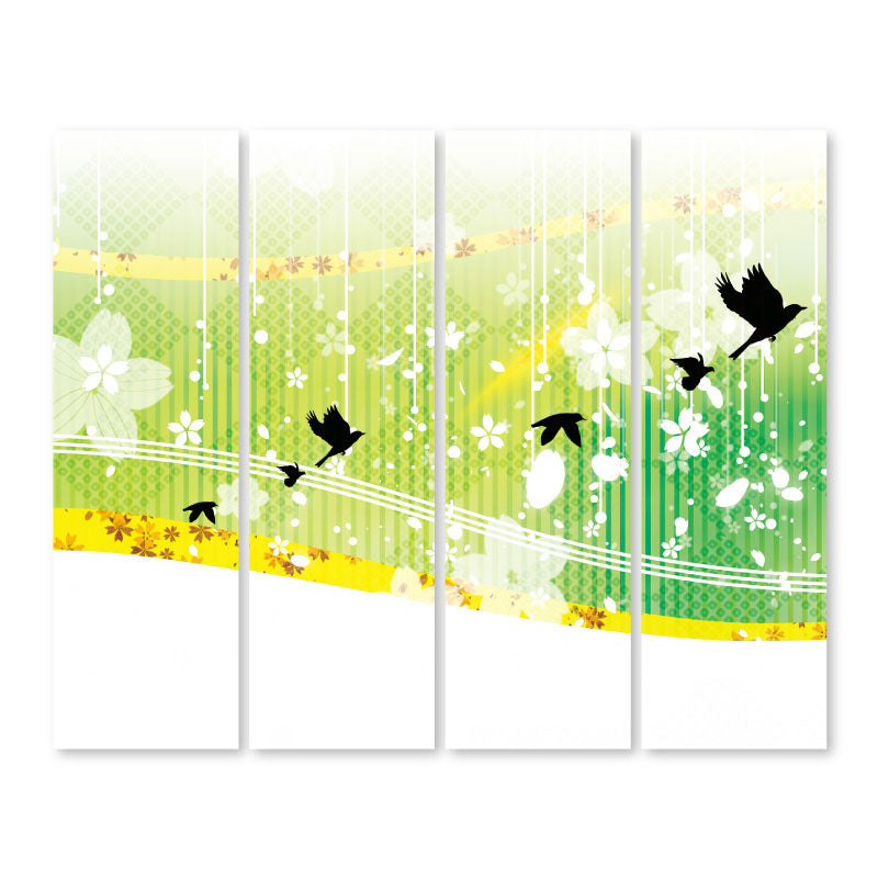 花鳥風月 グリーン【衝立】