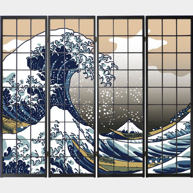 浮世絵 神奈川沖浪裏【衝立】