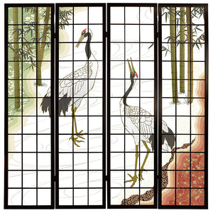 鶴【衝立】