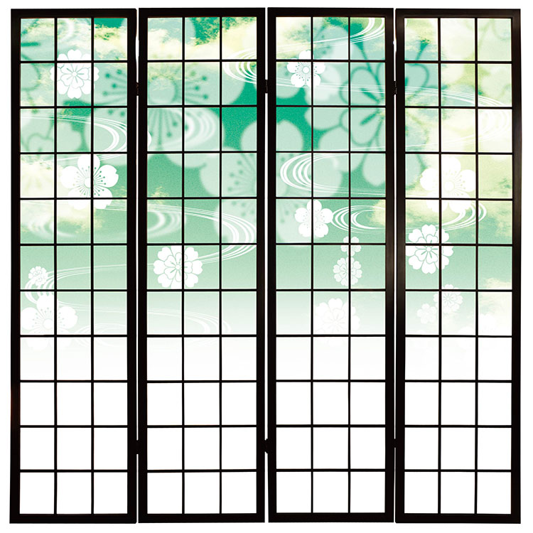 花雲 グリーン【衝立】