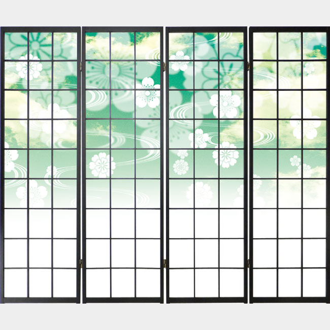 花雲 グリーン【衝立】