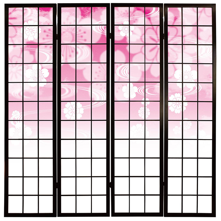 花雲 ピンク【衝立】