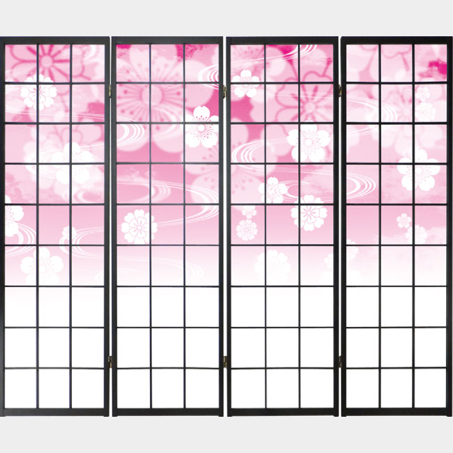 花雲 ピンク【衝立】
