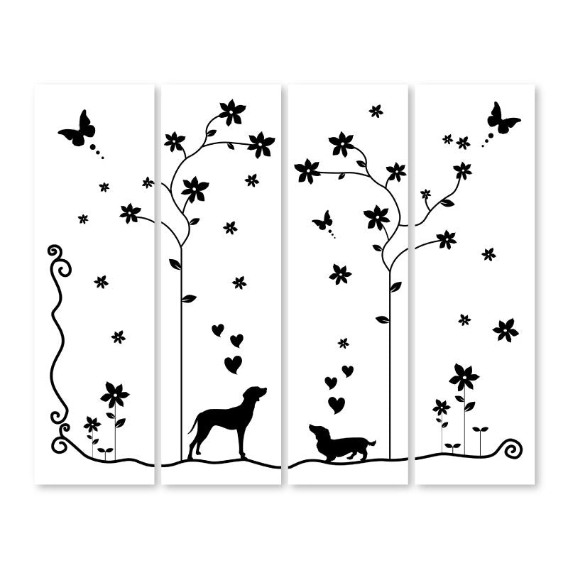 犬【衝立】