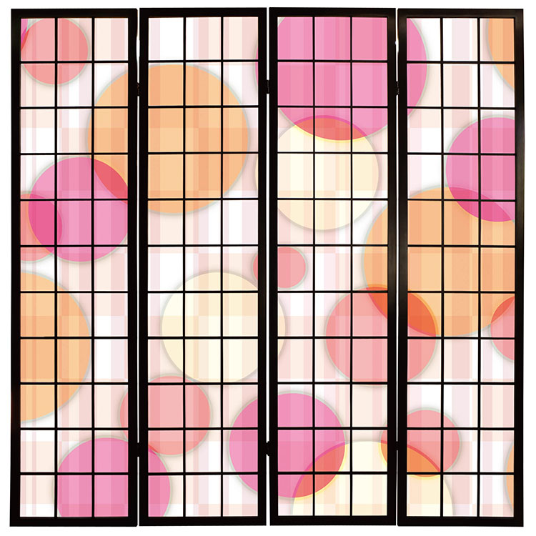 Color Circle pink【衝立】