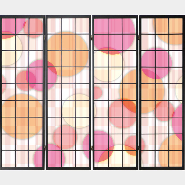 Color Circle pink【衝立】