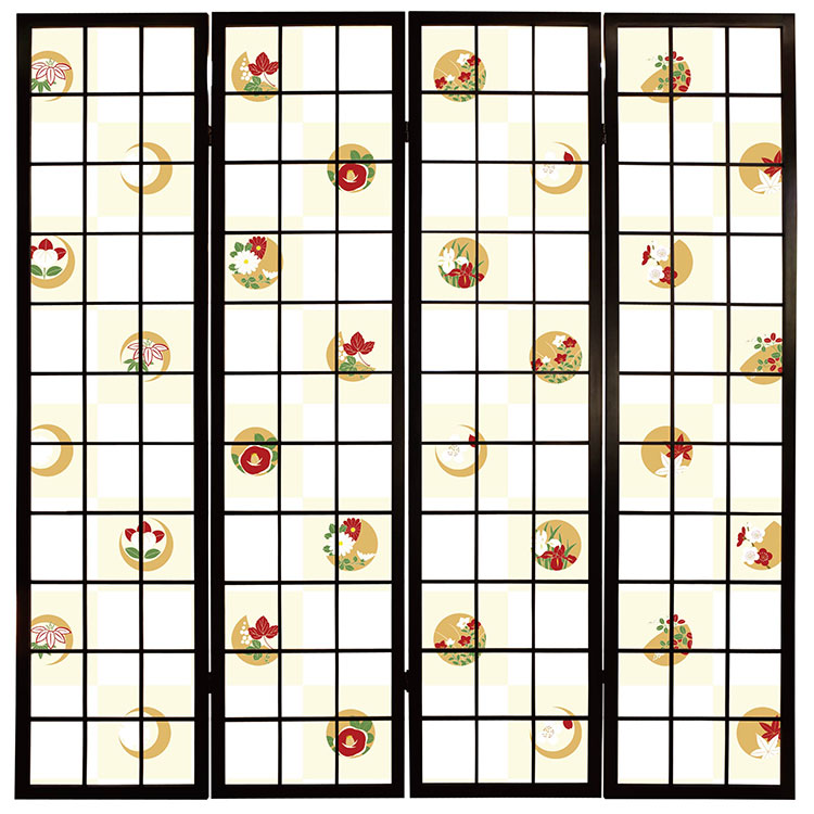 和花市松【衝立】