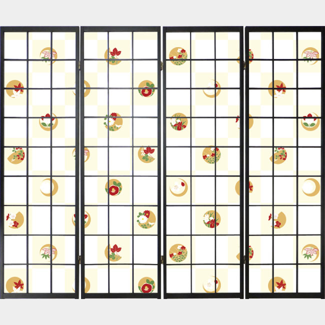 和花市松【衝立】