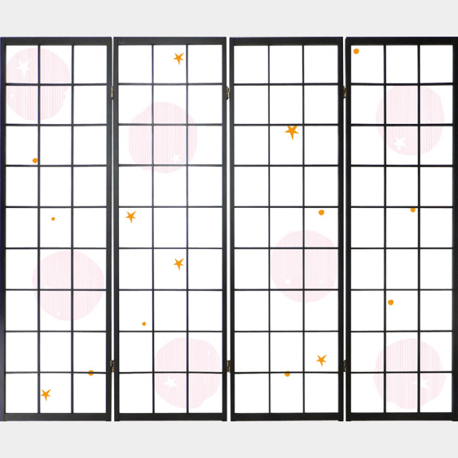 ほし ピンク【衝立】