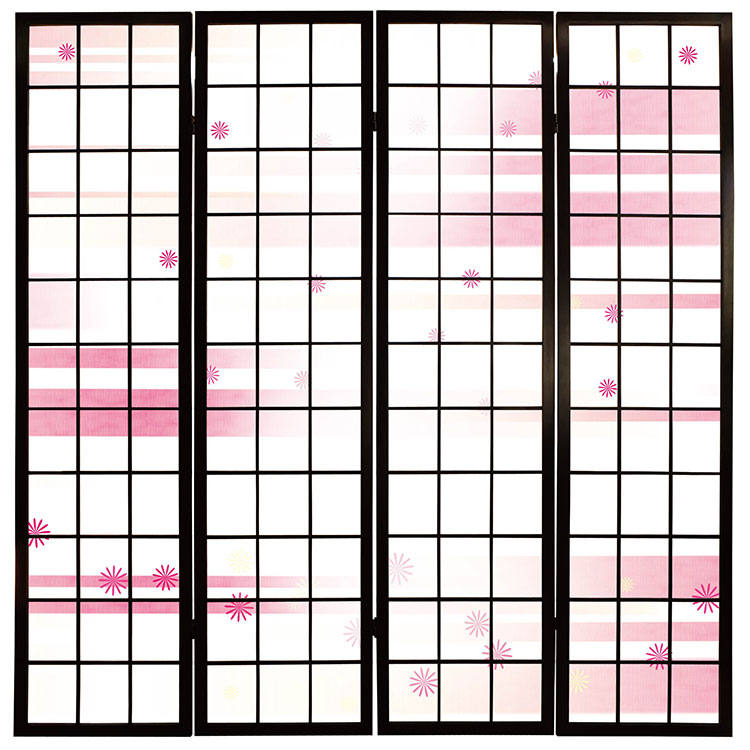風 ピンク【衝立】