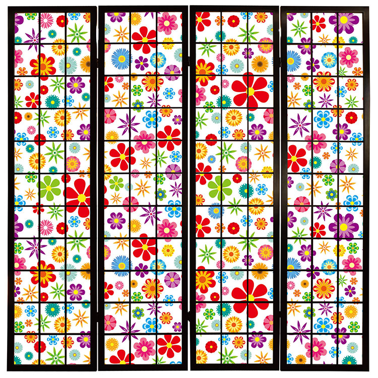 wild flowers vivid【衝立】