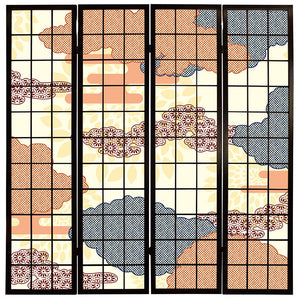 伝統文様 琥珀【衝立】