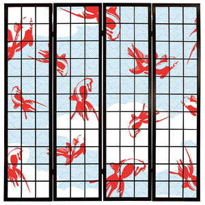 金魚 ブルー【衝立】