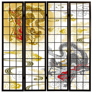 金龍 銀龍【衝立】