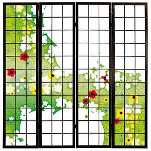 華ふわり グリーン【衝立】