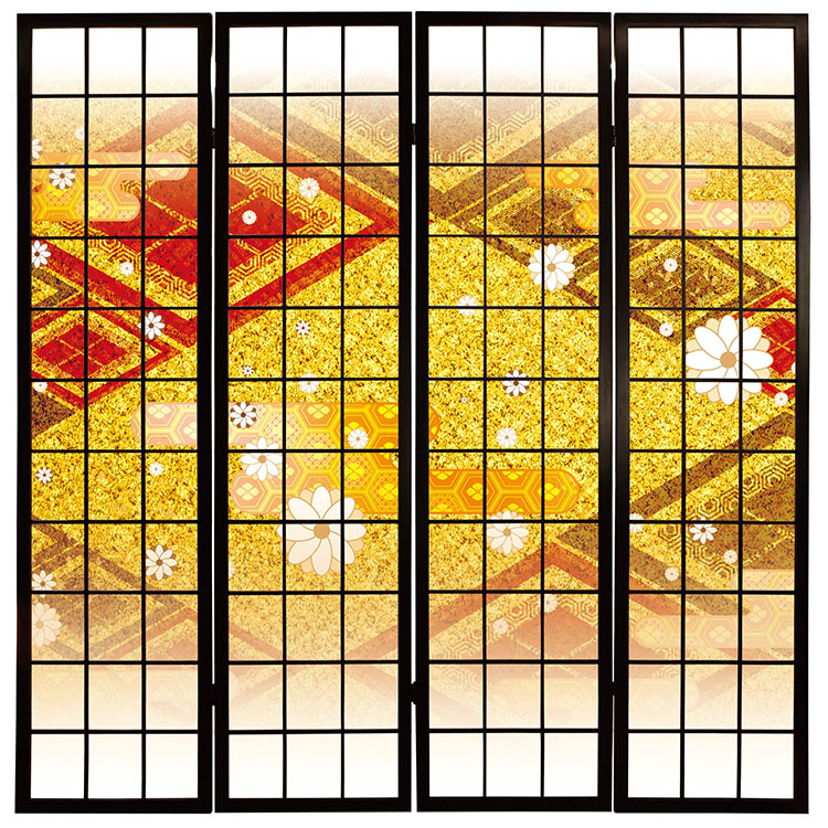 白小花 金【衝立】