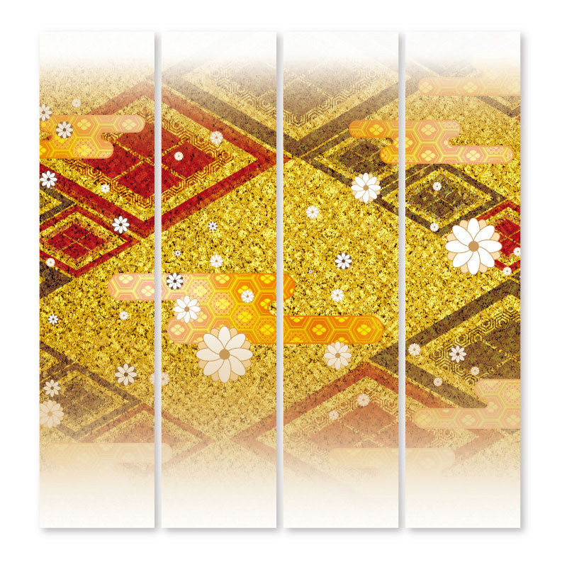 白小花 金【衝立】
